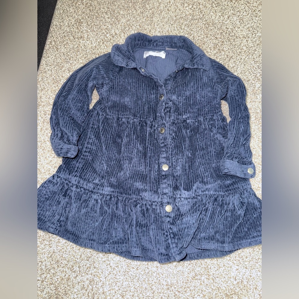 Zara Navy Corduroy Dress size 18 months